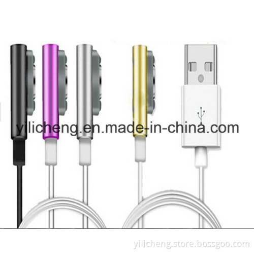 for Sony Xperia Z2 Z1 Z3& Compact L50W L50t Magnetic LED Aluminum Charging USB Cable